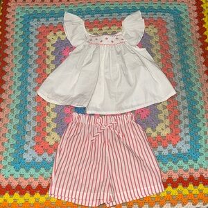 Edgehill Collection White and Pink Kids outfit
